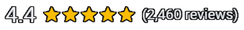 Google rating of 4.4 Star Review, with 2,460 reviews to date. 