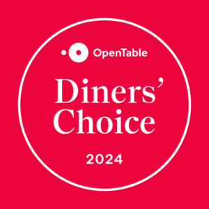 OpenTable award for Diners' choice 2024.